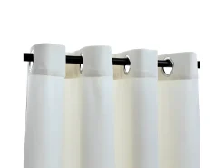 Cortinas opacas con anillas 2 uds terciopelo crema 140x225 cm ES241068
