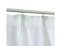 Cortinas opacas con ganchos 2 piezas blanco crudo 140x225 cm ES813451