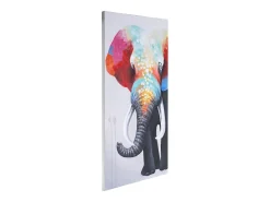 Cuadro al óleo Elefante II pintado a mano