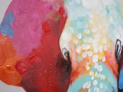 Cuadro al óleo Elefante II pintado a mano