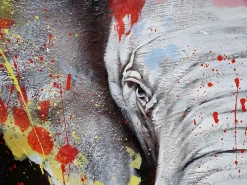 Cuadro al óleo Elefante MCW-H25 pintado a mano, 180x120cm