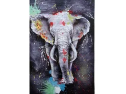 Cuadro al óleo Elefante MCW-H25 pintado a mano, 180x120cm