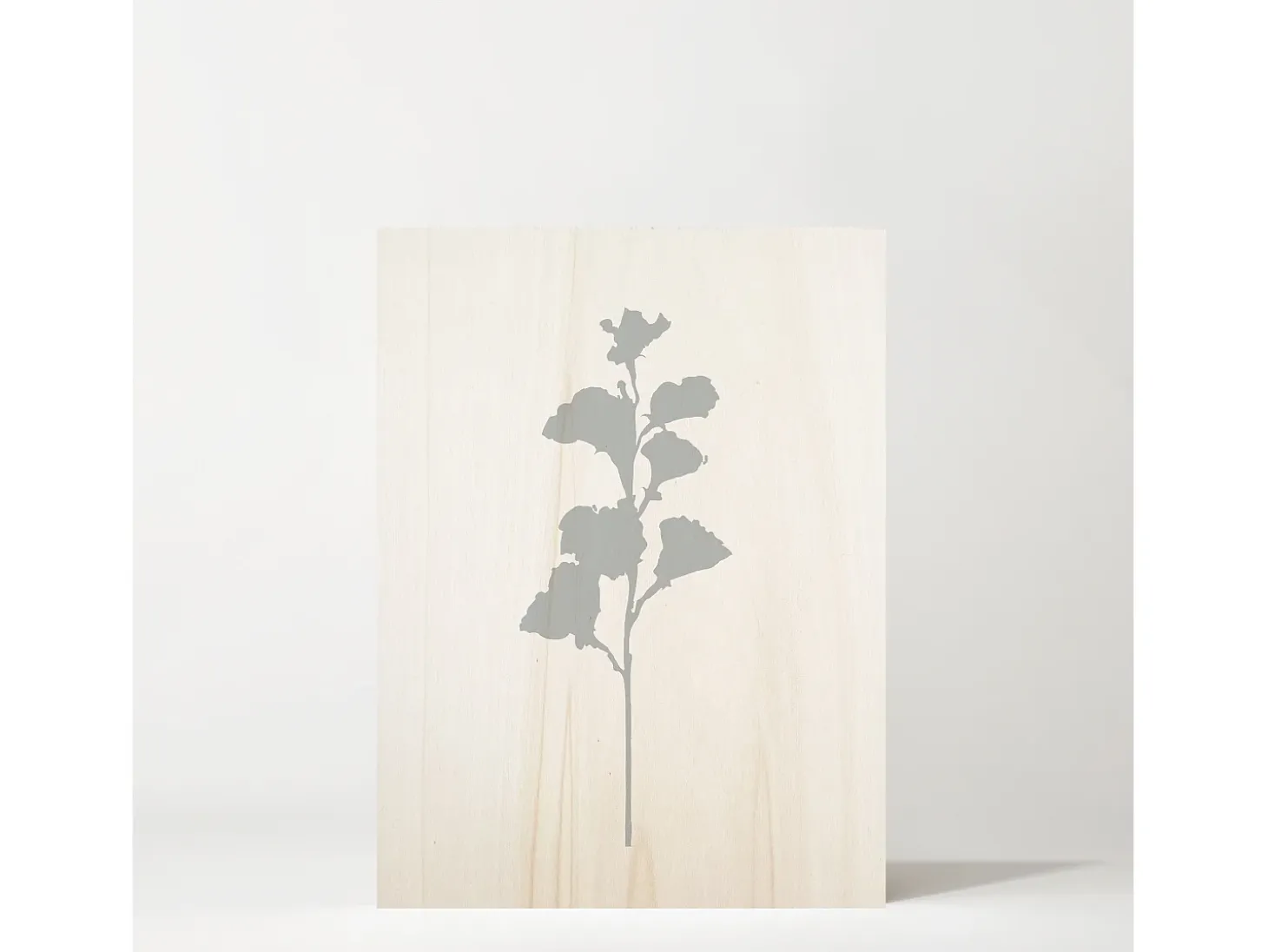 Cuadro de madera Blue Plant I