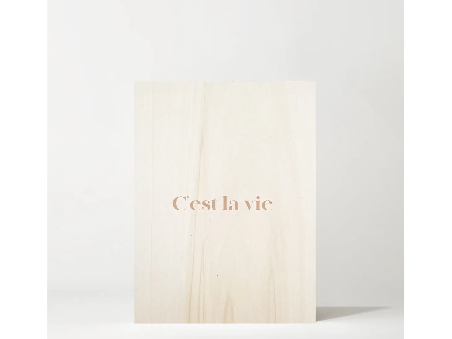 Cuadro de madera C'est la vie Red