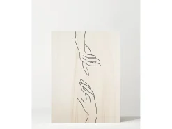 Cuadro de madera Hands