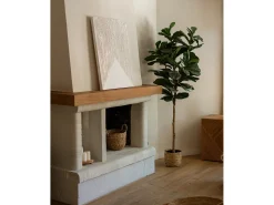 Cuadro decorativo sobre lienzo de algodón pintado artesanalmente con pintura al oleo sin marco de 60x80cm - ADRIANA - DECOWOOD