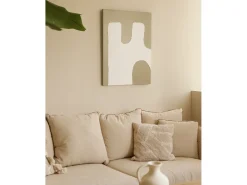 Cuadro decorativo sobre lienzo de algodón pintado artesanalmente con pintura al oleo sin marco de 80x100cm - KIKA - DECOWOOD
