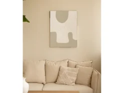 Cuadro decorativo sobre lienzo de algodón pintado artesanalmente con pintura al oleo sin marco de 100x150cm - VARO - DECOWOOD