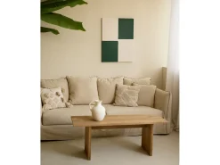 Cuadro decorativo sobre lienzo de algodón pintado artesanalmente con pintura al oleo sin marco de 100x150cm - PRISMA - DECOWOOD