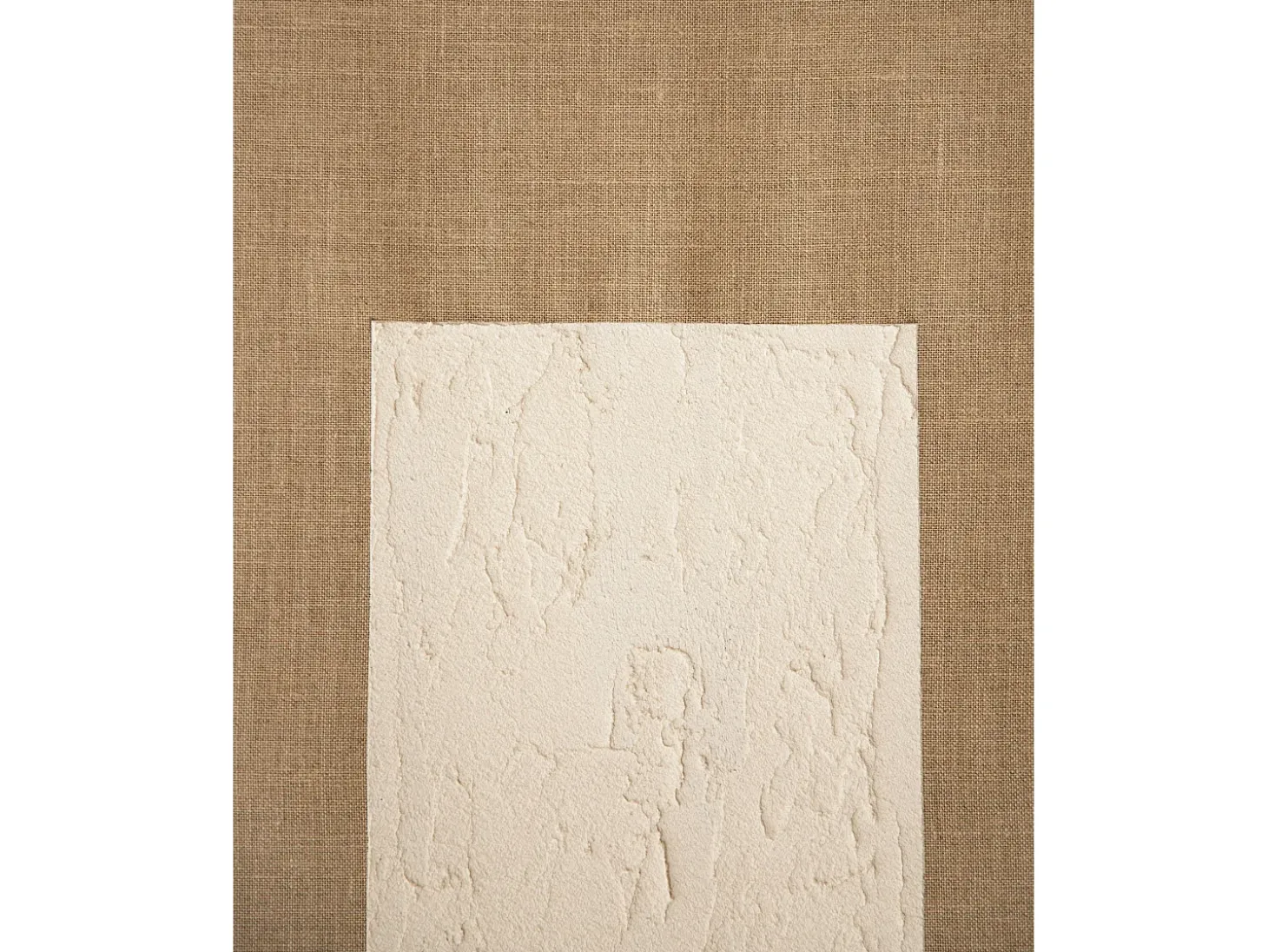 Cuadro decorativo sobre lienzo de lino con marco de madera marrón claro pintado artesanalmente con pintura al oleo de 100x150cm - MAYA - DECOWOOD