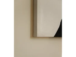 Cuadro decorativo sobre lienzo de algodón con marco de madera negro pintado artesanalmente con pintura al oleo de 60x80cm - KUSAMA - DECOWOOD