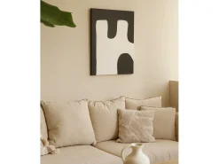 Cuadro decorativo sobre lienzo de algodón pintado artesanalmente con pintura al oleo sin marco de 100x150cm - KIKA - DECOWOOD