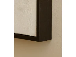 Cuadro decorativo sobre lienzo de lino con marco de madera blanco pintado artesanalmente con pintura al oleo de 60x80cm - MARLENE - DECOWOOD