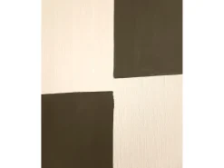 Cuadro decorativo sobre lienzo de algodón con marco de madera marrón oscuro pintado artesanalmente con pintura al oleo de 100x150cm - PRISMA - DECOWOOD