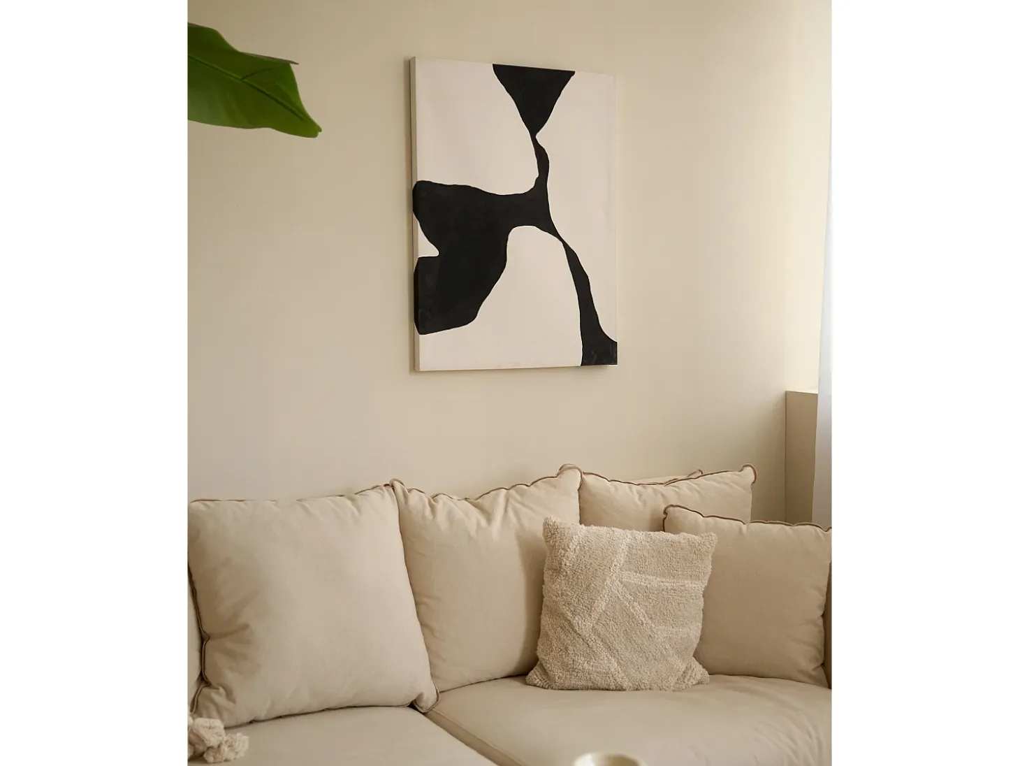 Cuadro decorativo sobre lienzo de algodón pintado artesanalmente con pintura al oleo sin marco de 80x100cm - MISIA - DECOWOOD