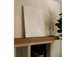 Cuadro decorativo sobre lienzo de algodón pintado artesanalmente con pintura al oleo sin marco de 100x150cm - LEO - DECOWOOD