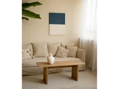 Cuadro decorativo sobre lienzo de algodón pintado artesanalmente con pintura al oleo sin marco de 60x80cm - MARINA - DECOWOOD