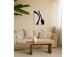 Cuadro decorativo sobre lienzo de algodón pintado artesanalmente con pintura al oleo sin marco de 100x150cm - KUSAMA - DECOWOOD