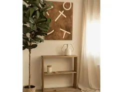 Cuadro decorativo sobre lienzo de algodón pintado artesanalmente con pintura al oleo sin marco de 100x150cm - SILVANA - DECOWOOD