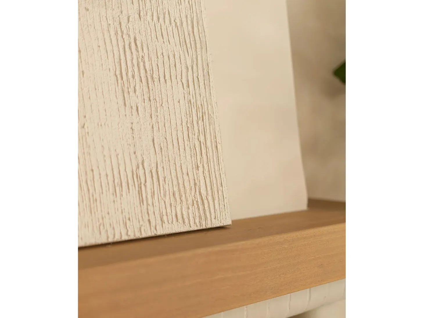 Cuadro decorativo sobre lienzo de lino con marco de madera marrón claro pintado artesanalmente con pintura al oleo de 100x150cm - MARLENE - DECOWOOD