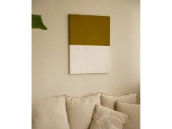 Cuadro decorativo sobre lienzo de algodón con marco de madera negro pintado artesanalmente con pintura al oleo de 60x80cm - MARINA - DECOWOOD