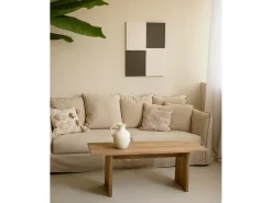 Cuadro decorativo sobre lienzo de algodón pintado artesanalmente con pintura al oleo sin marco de 60x80cm - PRISMA - DECOWOOD