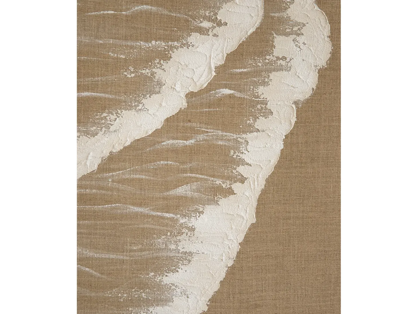 Cuadro decorativo sobre lienzo de lino con marco de madera blanco pintado artesanalmente con pintura al oleo de 80x100cm - ADRIANA - DECOWOOD