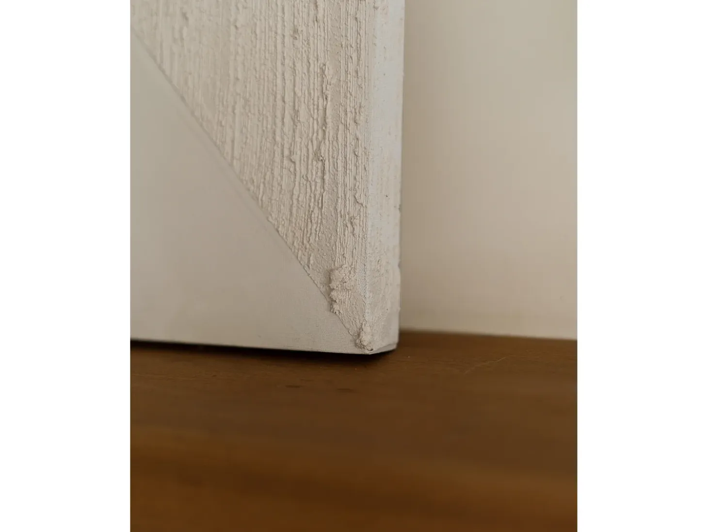 Cuadro decorativo sobre lienzo de algodón con marco de madera negro pintado artesanalmente con pintura al oleo de 100x150cm - ADRIANA - DECOWOOD
