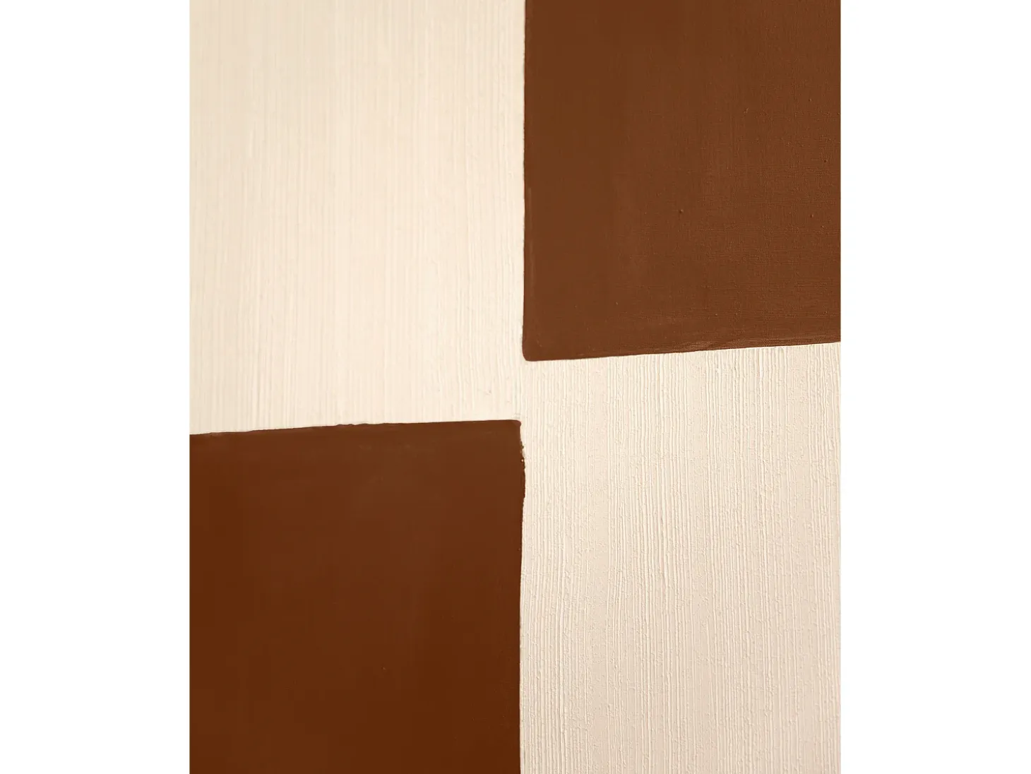 Cuadro decorativo sobre lienzo de algodón con marco de madera blanco pintado artesanalmente con pintura al oleo de 60x80cm - PRISMA - DECOWOOD