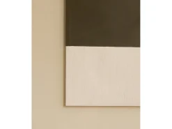 Cuadro decorativo sobre lienzo de algodón con marco de madera negro pintado artesanalmente con pintura al oleo de 80x100cm - MARINA - DECOWOOD