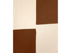 Cuadro decorativo sobre lienzo de algodón con marco de madera blanco pintado artesanalmente con pintura al oleo de 100x150cm - PRISMA - DECOWOOD