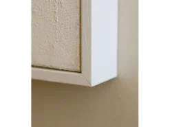 Cuadro decorativo sobre lienzo de algodón con marco de madera blanco pintado artesanalmente con pintura al oleo de 100x150cm - PRISMA - DECOWOOD