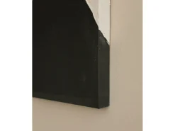 Cuadro decorativo sobre lienzo de algodón con marco de madera negro pintado artesanalmente con pintura al oleo de 80x100cm - KIKA - DECOWOOD