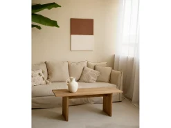 Cuadro decorativo sobre lienzo de algodón pintado artesanalmente con pintura al oleo sin marco de 80x100cm - MARINA - DECOWOOD