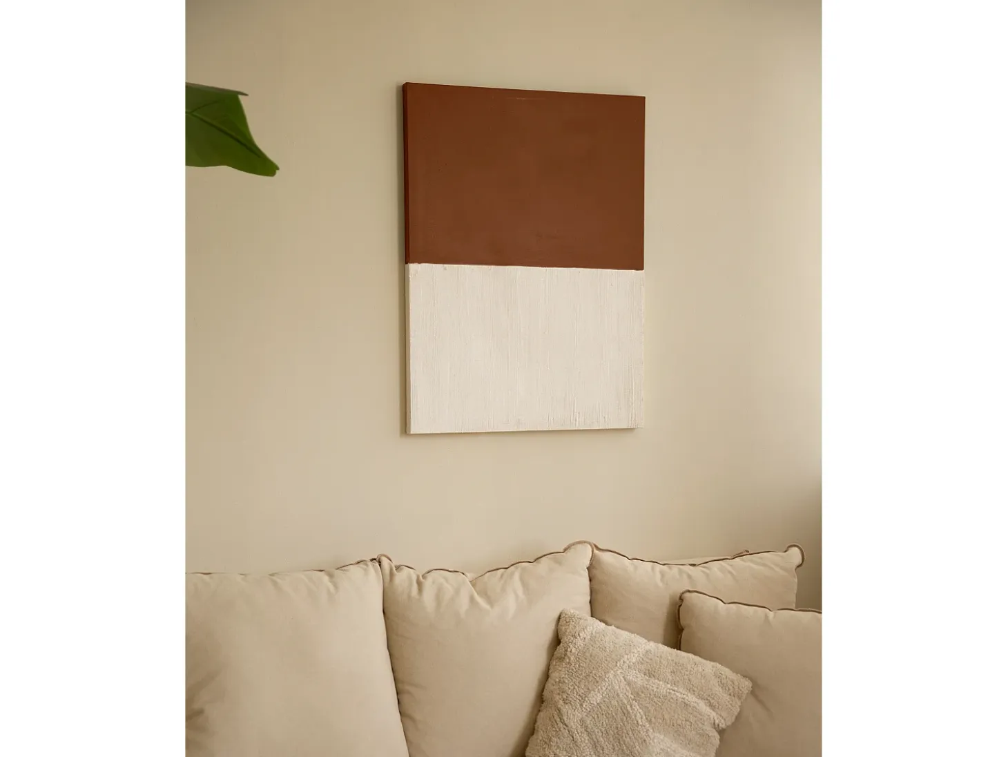 Cuadro decorativo sobre lienzo de algodón pintado artesanalmente con pintura al oleo sin marco de 80x100cm - MARINA - DECOWOOD
