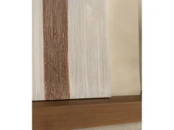 Cuadro decorativo sobre lienzo de algodón con marco de madera blanco pintado artesanalmente con pintura al oleo de 60x80cm - TESA - DECOWOOD