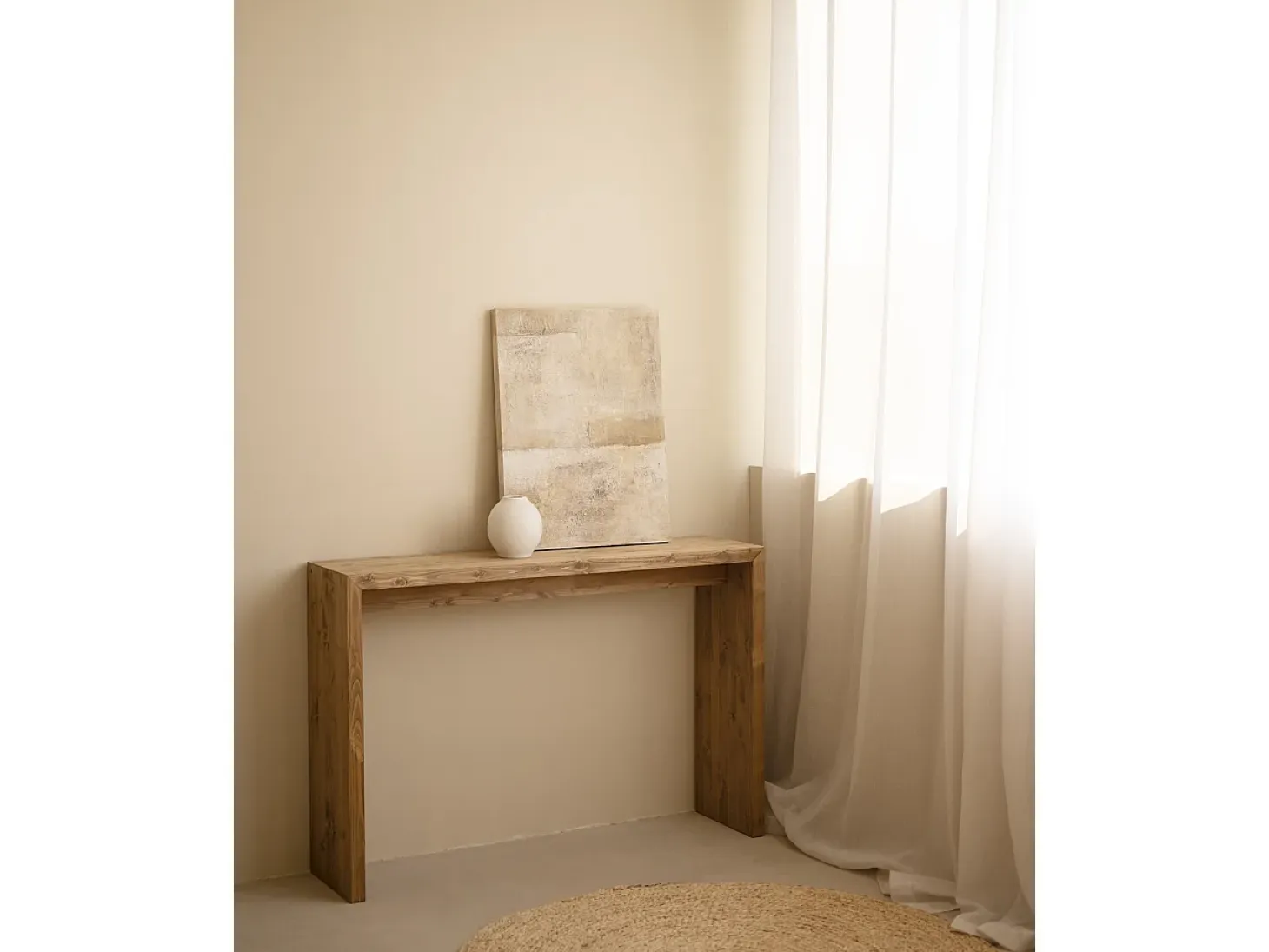 Cuadro decorativo sobre lienzo de algodón pintado artesanalmente con pintura al oleo sin marco de 100x150cm - NEVA - DECOWOOD