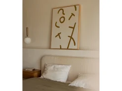 Cuadro decorativo sobre lienzo de algodón pintado artesanalmente con pintura al oleo sin marco de 60x80cm - VIRGINIA - DECOWOOD