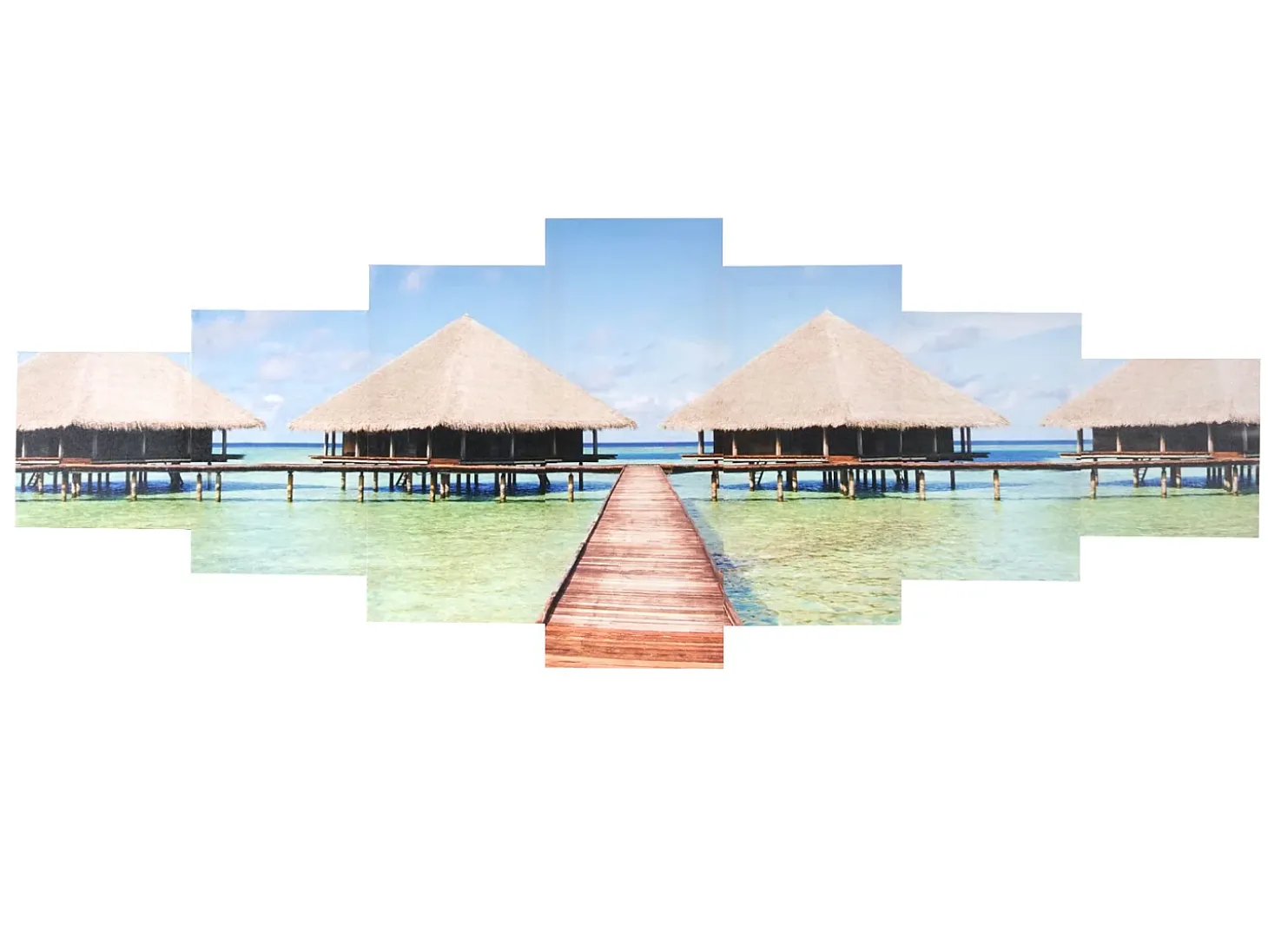 Cuadro H375 Pavo real (7 piezas), Playa