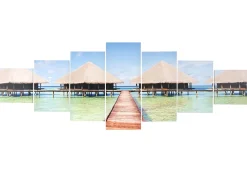 Cuadro H375 Pavo real (7 piezas), Playa