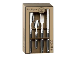 Cubertería de 24 piezas Comptoir Rouge - Acero inoxidable, mango colorido - Colección Lou Laguiole®