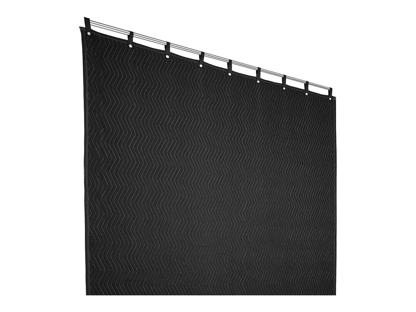 Cubierta SucceBuy Insonorizante 244 cm x 203 cm con Ojales Acústicos, Negro - Ideal para la Aislamiento Acústico de Estudios y Espacios Residenciales
