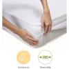 Cubrecolchón acolchado de 135x190-200x26 cm absorbente y transpirable en blanco Zafir