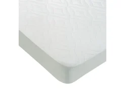 Cubrecolchón acolchado de 135x190-200x26 cm absorbente y transpirable en blanco Zafir
