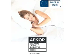 Cubrecolchón de 150x190 cm hipoalergénico de microfibra extra suave en color blanco Alisa
