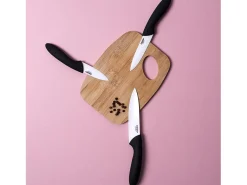 Cuchillo de Cerámica 16,6 cm con Mango Soft Negro y Funda Protectora