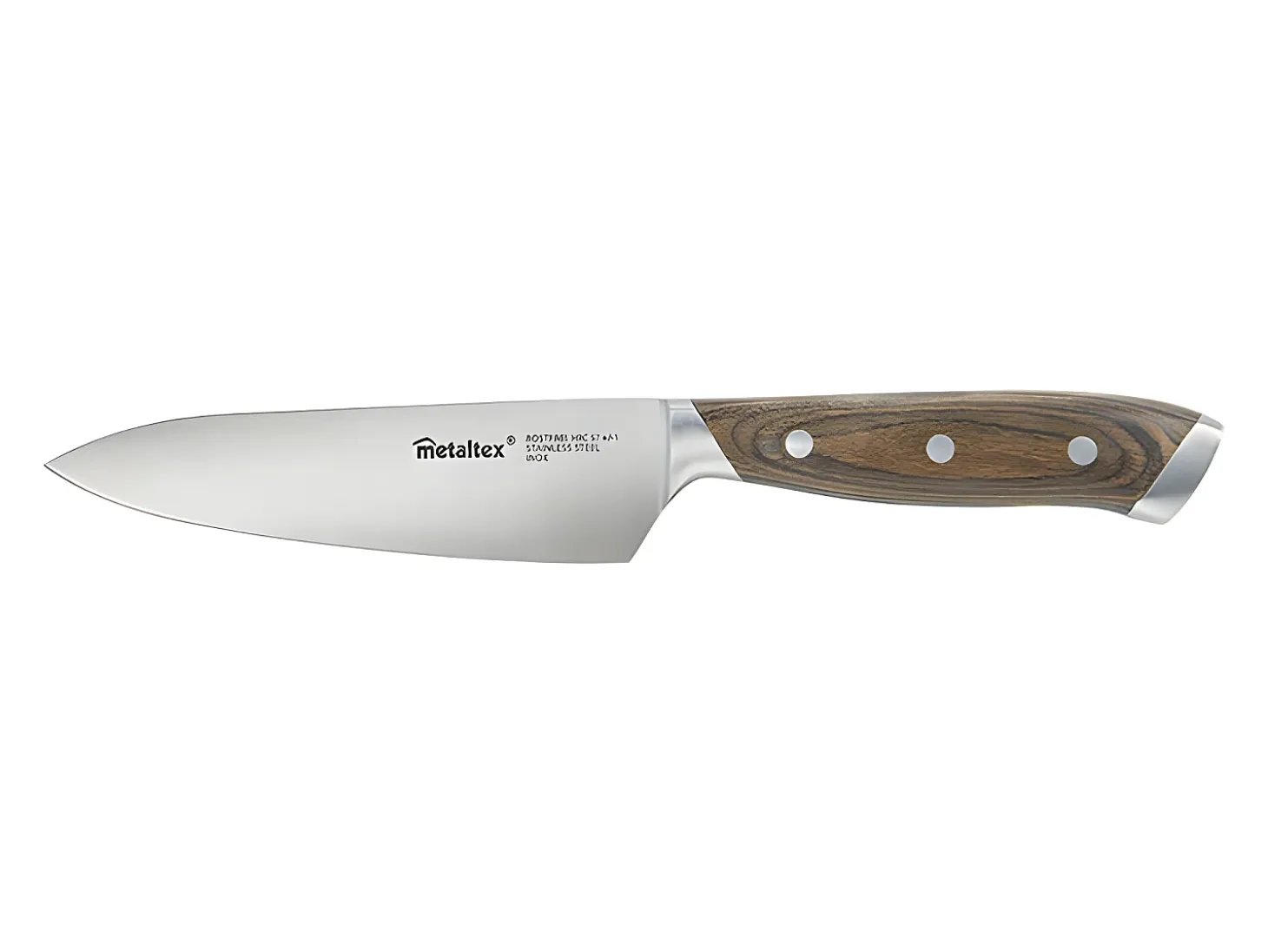 Cuchillo de Chef HERITAGE Metaltex 15 cm Madera Pakka Acero Inoxidable Molibdeno-Vanadio