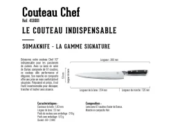 Cuchillo SANTOKU de 7 pulgadas, gama Signature - SOMAGIC