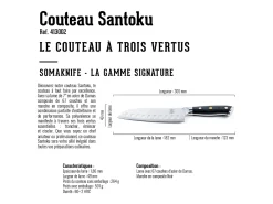 Cuchillo SANTOKU de 7 pulgadas, gama Signature - SOMAGIC