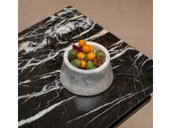 Cuenco decorativo de mármol gris